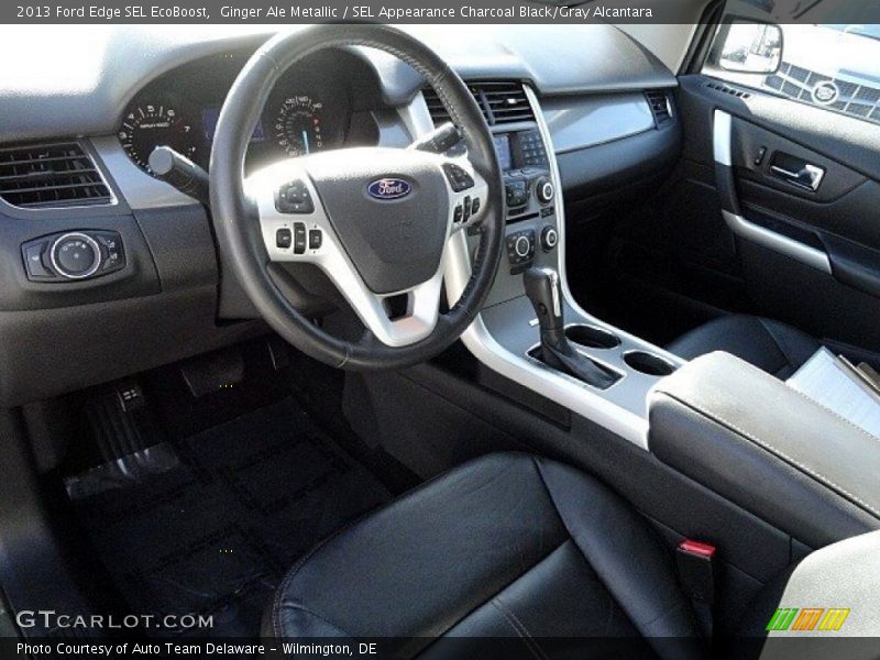 Ginger Ale Metallic / SEL Appearance Charcoal Black/Gray Alcantara 2013 Ford Edge SEL EcoBoost
