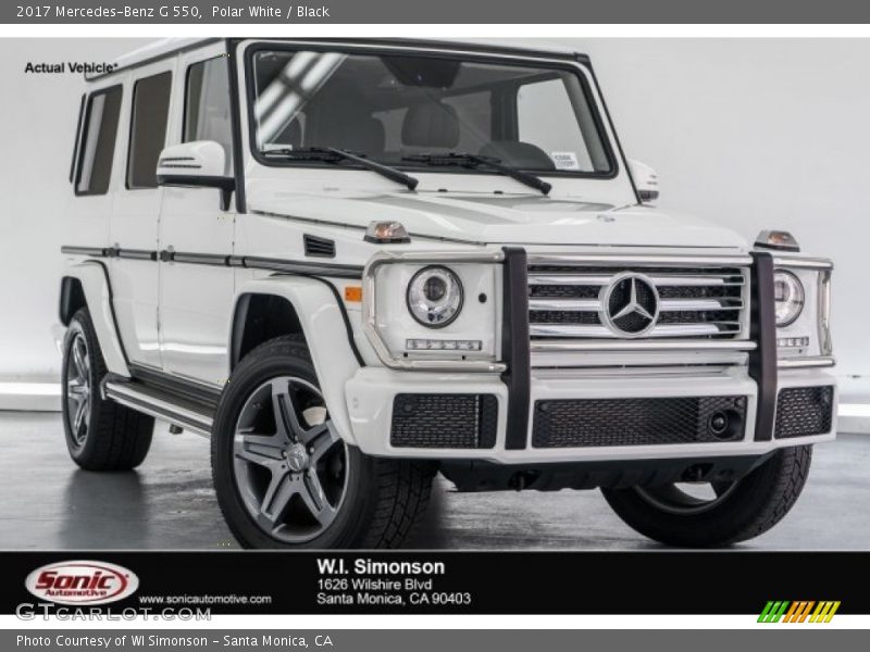 Polar White / Black 2017 Mercedes-Benz G 550