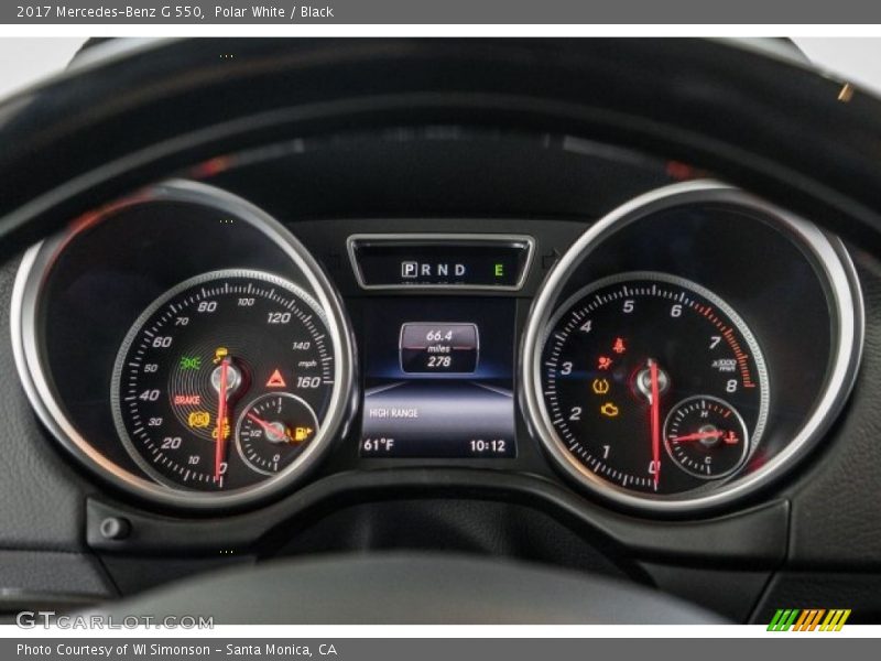  2017 G 550 550 Gauges