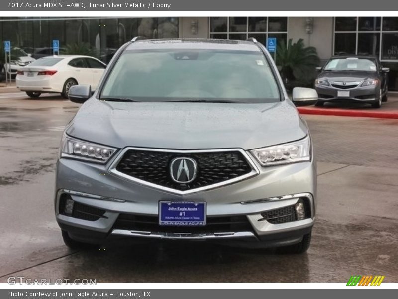 Lunar Silver Metallic / Ebony 2017 Acura MDX SH-AWD