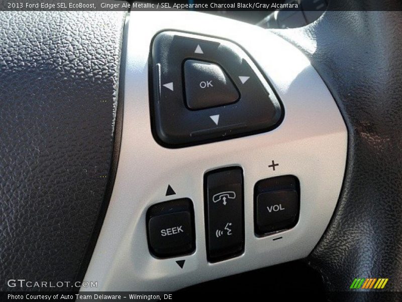 Ginger Ale Metallic / SEL Appearance Charcoal Black/Gray Alcantara 2013 Ford Edge SEL EcoBoost
