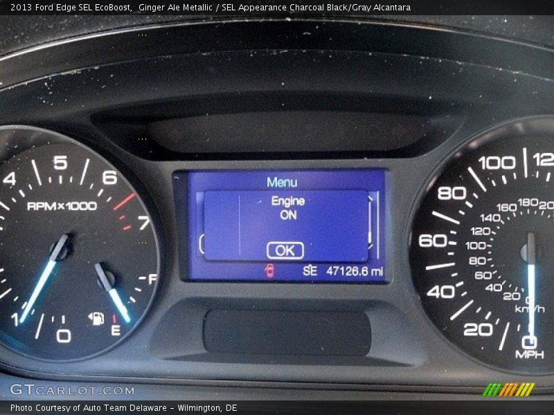 Ginger Ale Metallic / SEL Appearance Charcoal Black/Gray Alcantara 2013 Ford Edge SEL EcoBoost