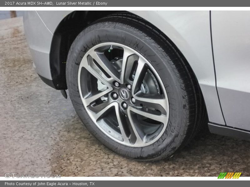 Lunar Silver Metallic / Ebony 2017 Acura MDX SH-AWD