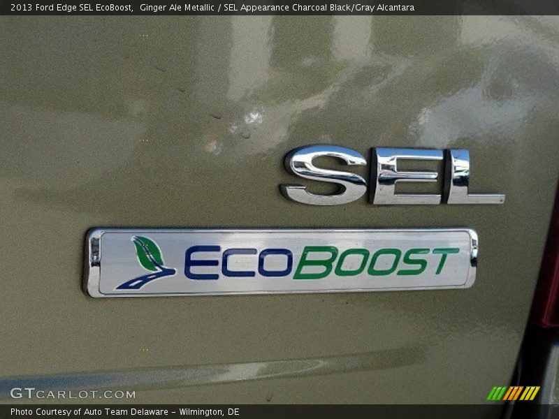 Ginger Ale Metallic / SEL Appearance Charcoal Black/Gray Alcantara 2013 Ford Edge SEL EcoBoost