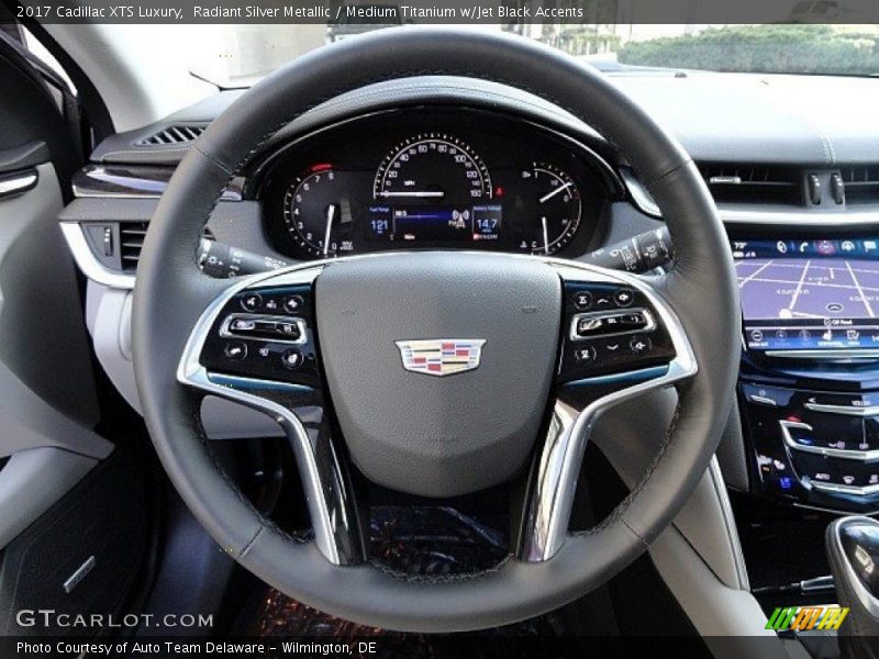 Radiant Silver Metallic / Medium Titanium w/Jet Black Accents 2017 Cadillac XTS Luxury