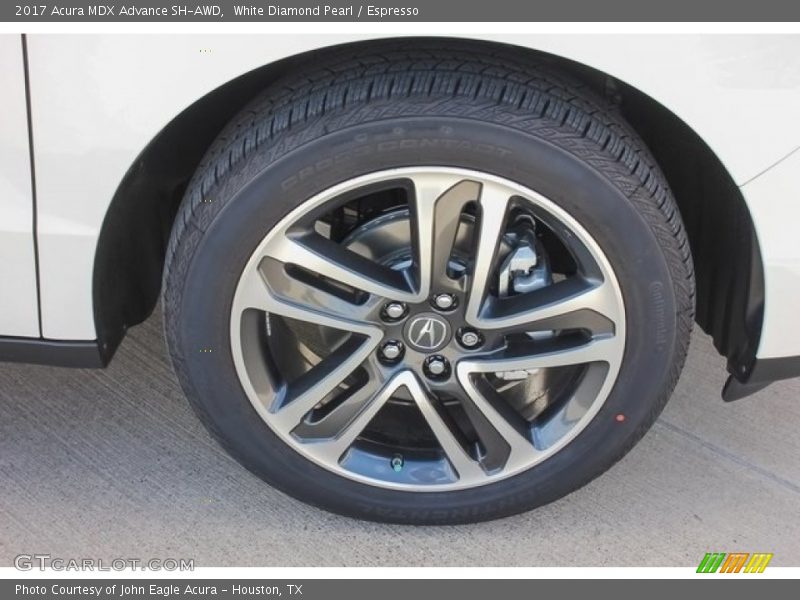 White Diamond Pearl / Espresso 2017 Acura MDX Advance SH-AWD