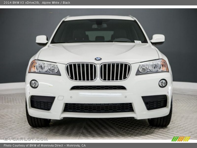 Alpine White / Black 2014 BMW X3 xDrive28i