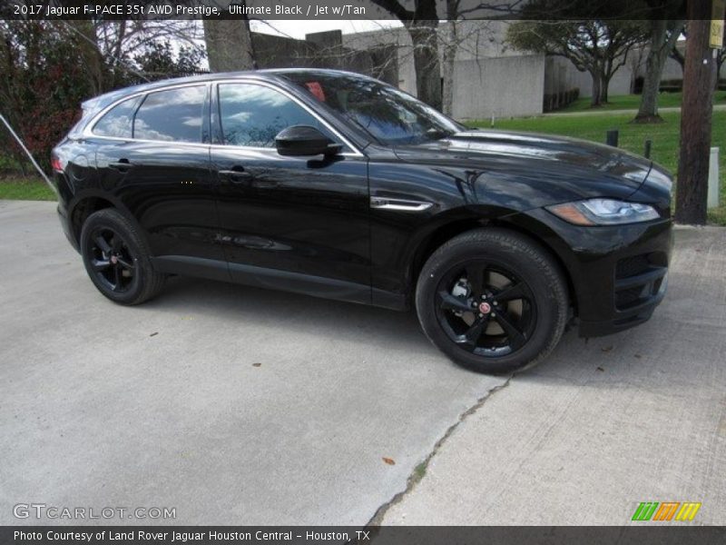 Ultimate Black / Jet w/Tan 2017 Jaguar F-PACE 35t AWD Prestige