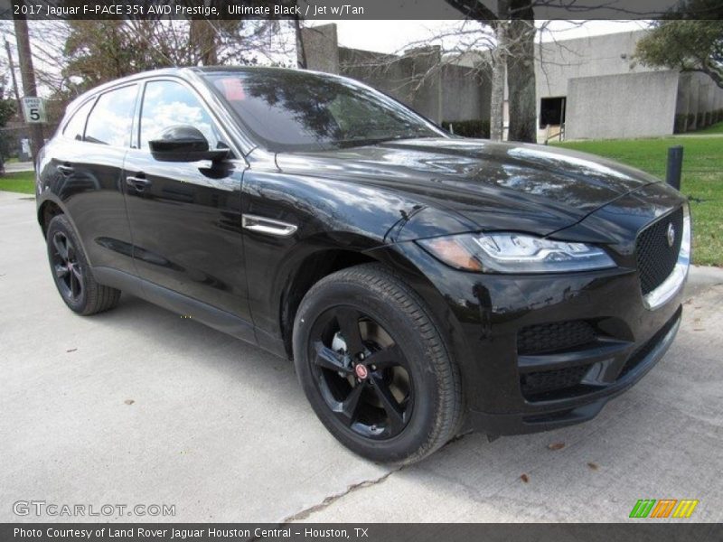 Ultimate Black / Jet w/Tan 2017 Jaguar F-PACE 35t AWD Prestige