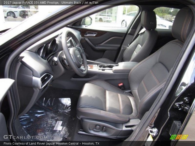Ultimate Black / Jet w/Tan 2017 Jaguar F-PACE 35t AWD Prestige