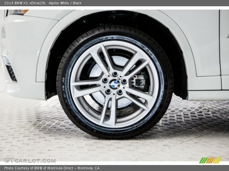 Alpine White / Black 2014 BMW X3 xDrive28i