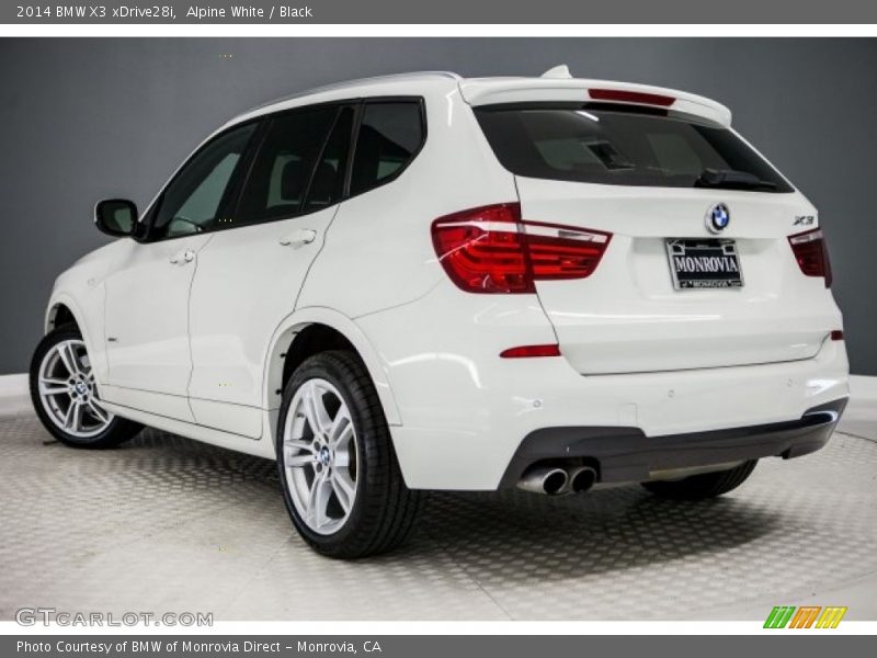 Alpine White / Black 2014 BMW X3 xDrive28i