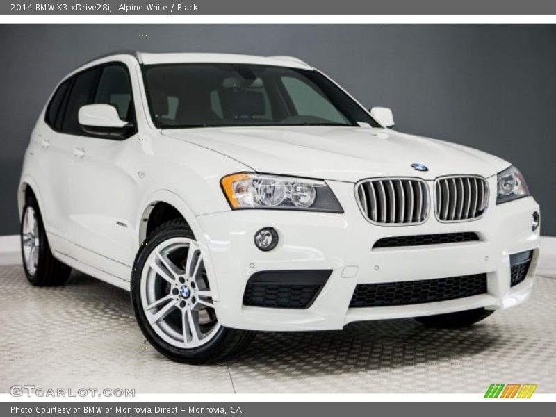 Alpine White / Black 2014 BMW X3 xDrive28i