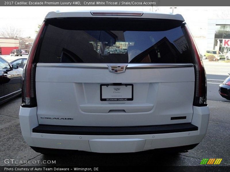 Crystal White Tricoat / Shale/Cocoa Accents 2017 Cadillac Escalade Premium Luxury 4WD