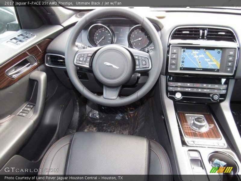 Ultimate Black / Jet w/Tan 2017 Jaguar F-PACE 35t AWD Prestige
