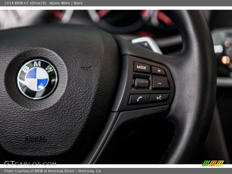 Alpine White / Black 2014 BMW X3 xDrive28i