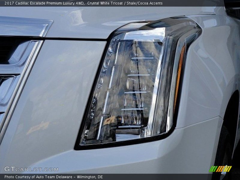 Crystal White Tricoat / Shale/Cocoa Accents 2017 Cadillac Escalade Premium Luxury 4WD