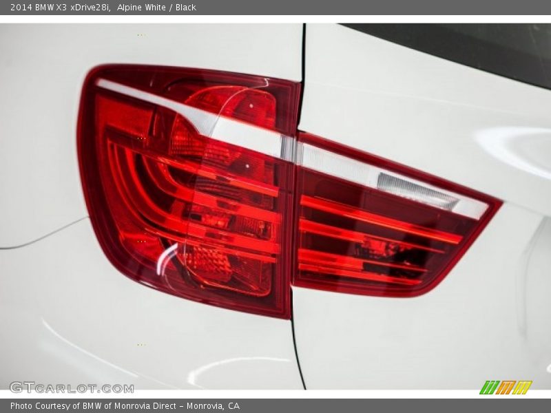 Alpine White / Black 2014 BMW X3 xDrive28i