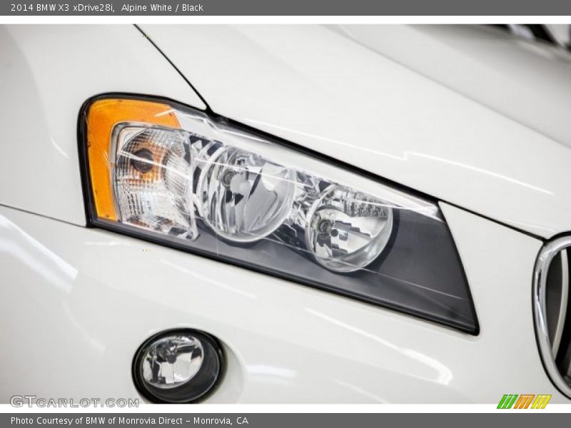 Alpine White / Black 2014 BMW X3 xDrive28i