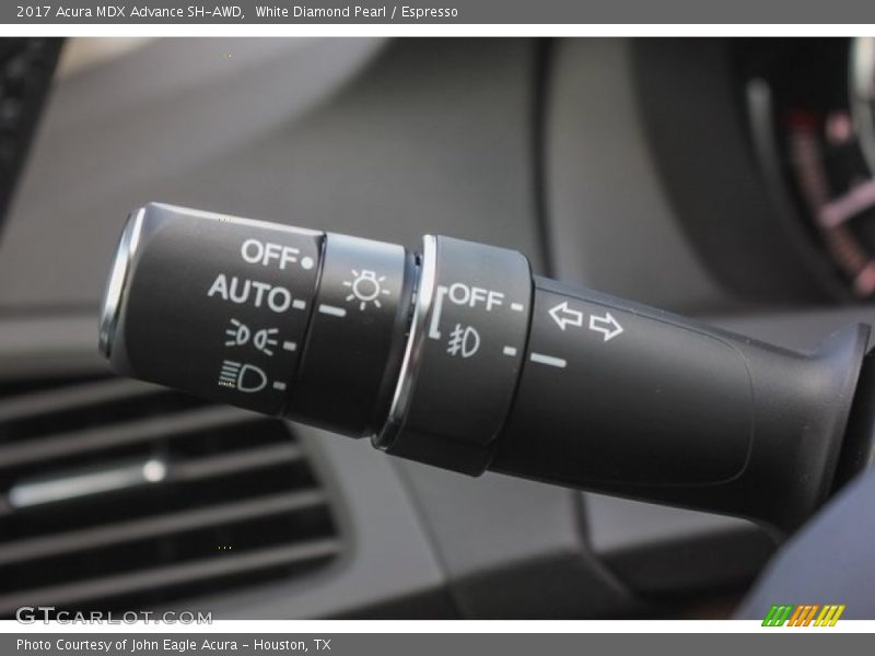 White Diamond Pearl / Espresso 2017 Acura MDX Advance SH-AWD