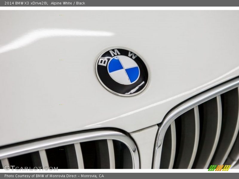 Alpine White / Black 2014 BMW X3 xDrive28i