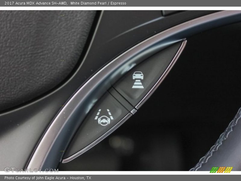 White Diamond Pearl / Espresso 2017 Acura MDX Advance SH-AWD