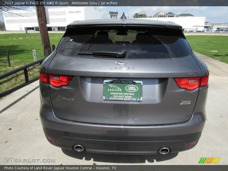 Ammonite Grey / Jet w/Red 2017 Jaguar F-PACE 35t AWD R-Sport