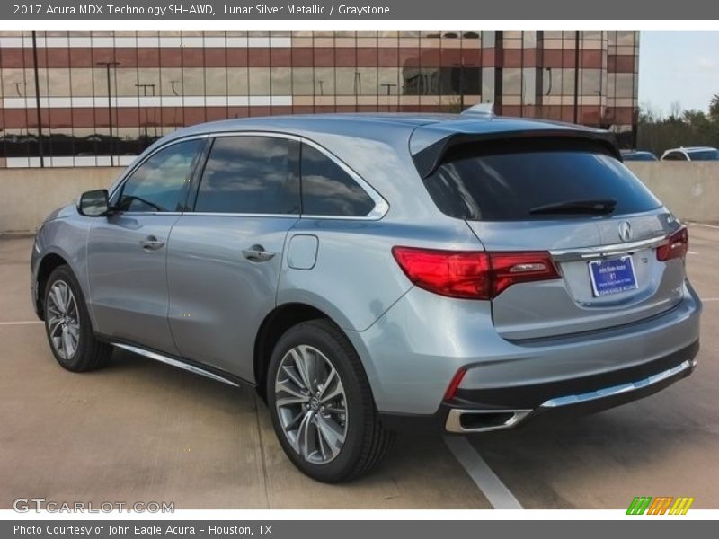 Lunar Silver Metallic / Graystone 2017 Acura MDX Technology SH-AWD