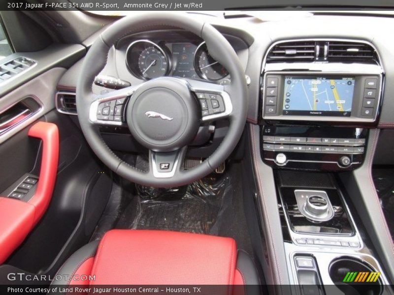 Ammonite Grey / Jet w/Red 2017 Jaguar F-PACE 35t AWD R-Sport