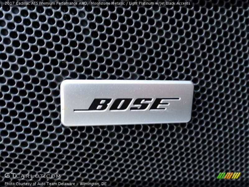 Moonstone Metallic / Light Platinum w/Jet Black Accents 2017 Cadillac ATS Premium Perfomance AWD