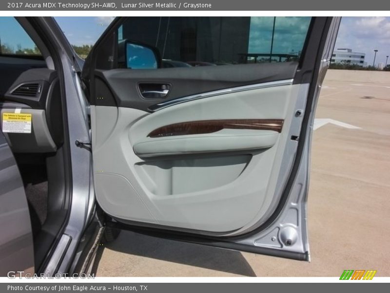 Lunar Silver Metallic / Graystone 2017 Acura MDX Technology SH-AWD