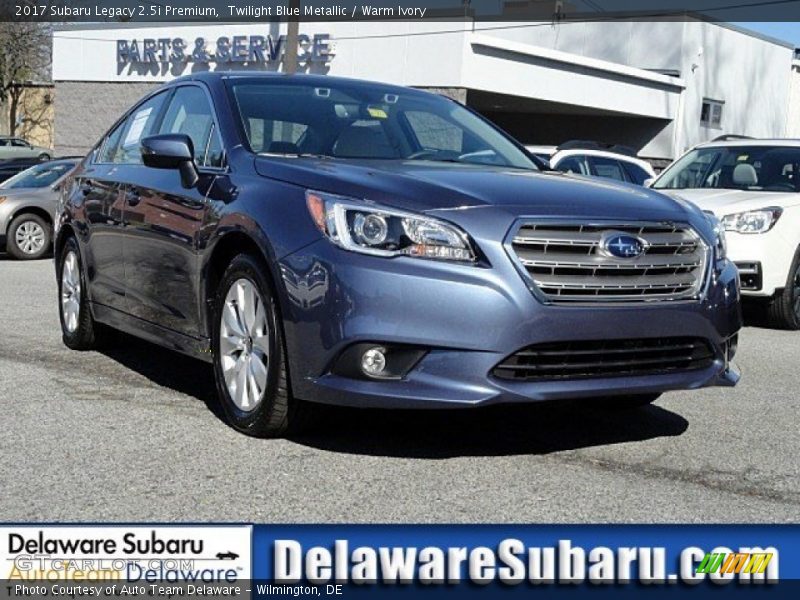 Twilight Blue Metallic / Warm Ivory 2017 Subaru Legacy 2.5i Premium