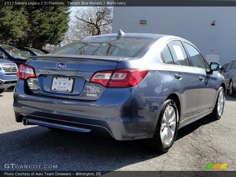 Twilight Blue Metallic / Warm Ivory 2017 Subaru Legacy 2.5i Premium