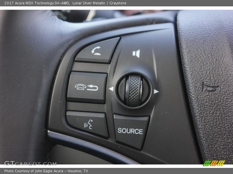 Lunar Silver Metallic / Graystone 2017 Acura MDX Technology SH-AWD