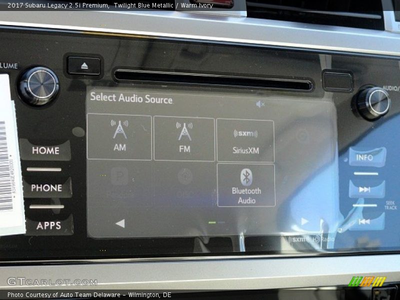 Twilight Blue Metallic / Warm Ivory 2017 Subaru Legacy 2.5i Premium