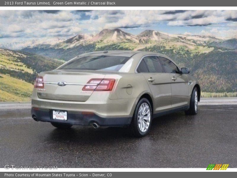 Green Gem Metallic / Charcoal Black 2013 Ford Taurus Limited