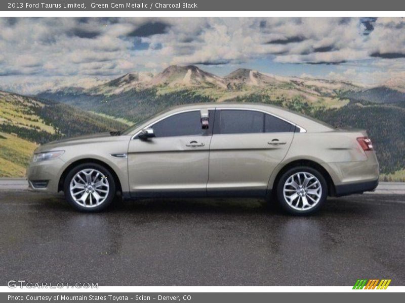 Green Gem Metallic / Charcoal Black 2013 Ford Taurus Limited