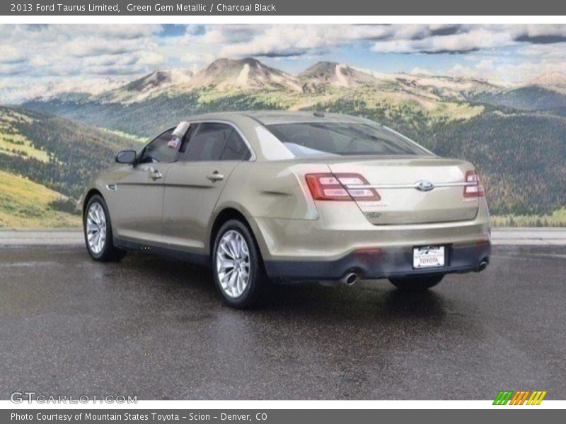 Green Gem Metallic / Charcoal Black 2013 Ford Taurus Limited