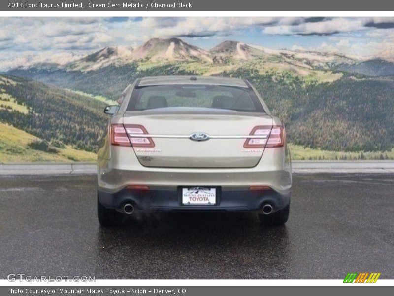 Green Gem Metallic / Charcoal Black 2013 Ford Taurus Limited