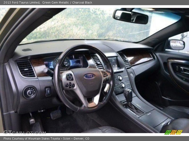 Green Gem Metallic / Charcoal Black 2013 Ford Taurus Limited