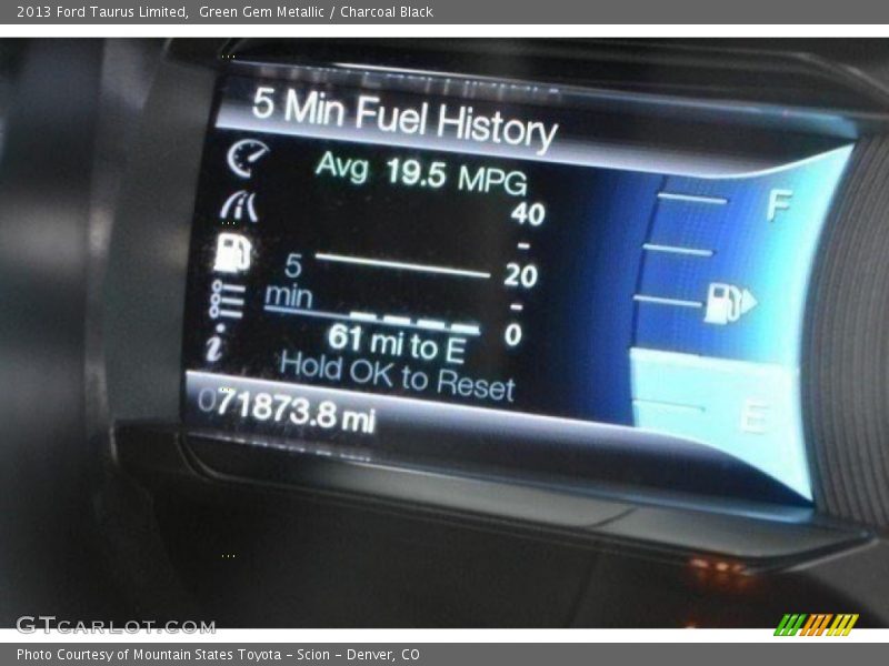 Green Gem Metallic / Charcoal Black 2013 Ford Taurus Limited