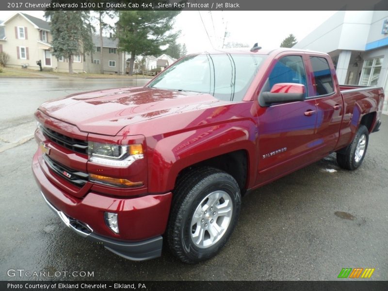 Siren Red Tintcoat / Jet Black 2017 Chevrolet Silverado 1500 LT Double Cab 4x4