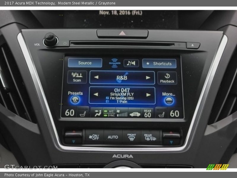 Modern Steel Metallic / Graystone 2017 Acura MDX Technology