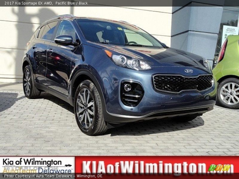 Pacific Blue / Black 2017 Kia Sportage EX AWD
