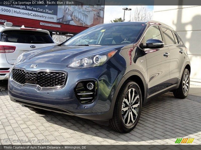 Pacific Blue / Black 2017 Kia Sportage EX AWD