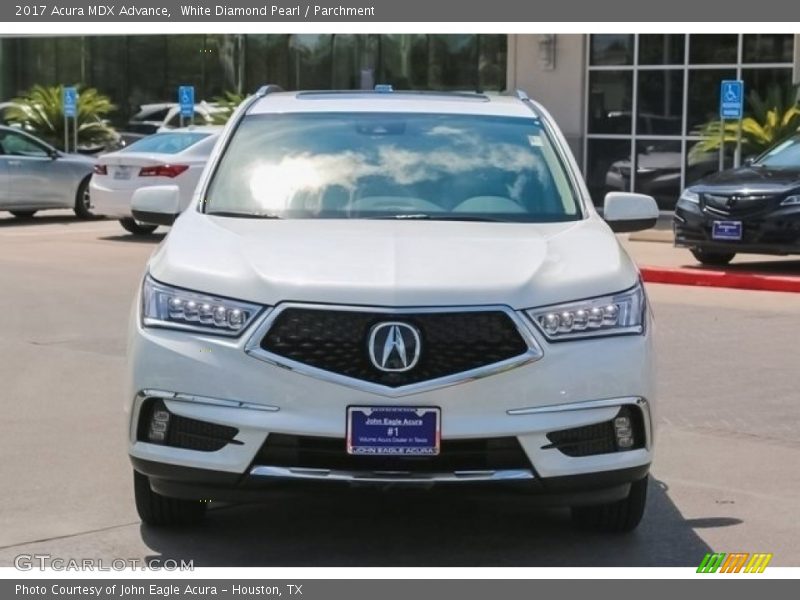 White Diamond Pearl / Parchment 2017 Acura MDX Advance