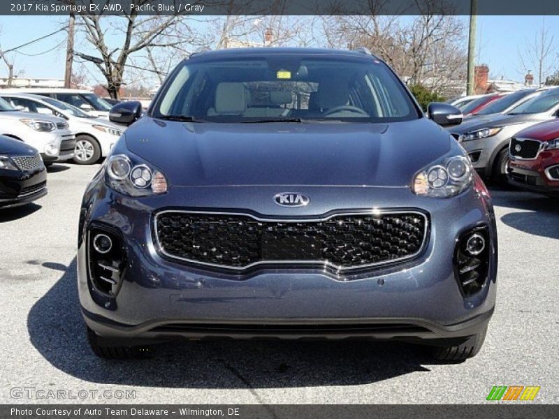 Pacific Blue / Gray 2017 Kia Sportage EX AWD