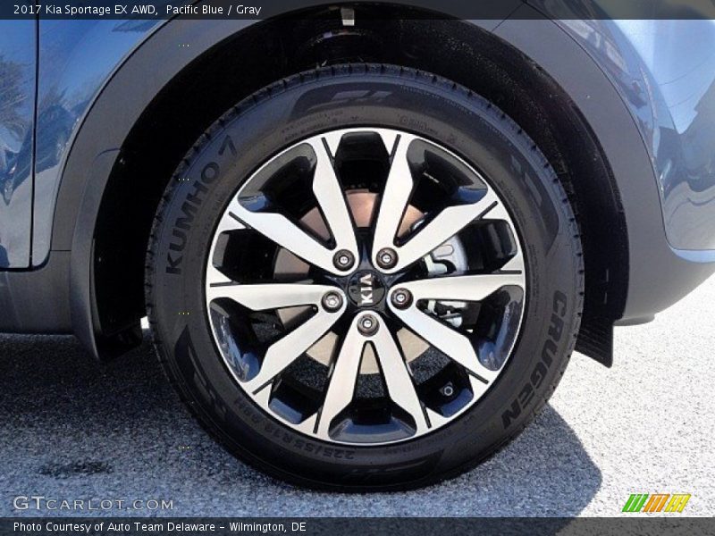 Pacific Blue / Gray 2017 Kia Sportage EX AWD