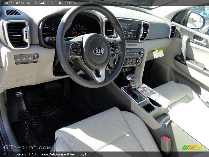 Pacific Blue / Gray 2017 Kia Sportage EX AWD