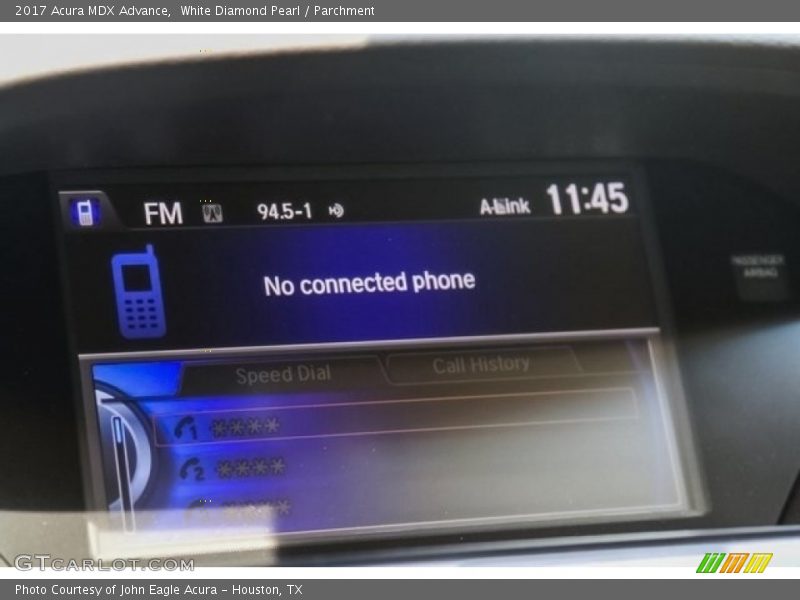 White Diamond Pearl / Parchment 2017 Acura MDX Advance